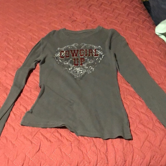 Cowgirl Tuff Tops - Cowgirl up long thermal long sleeve